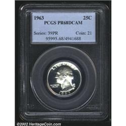 1963 25C PR68 Deep Cameo PCGS.