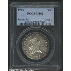 1795 50C MS62 PCGS.