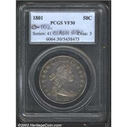 1801 50C VF30 PCGS.