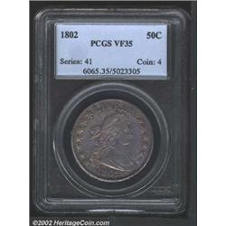 1802 50C VF35 PCGS.