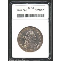 1805 50C AU50 ANACS.