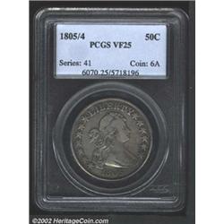 1805/4 50C VF25 PCGS.
