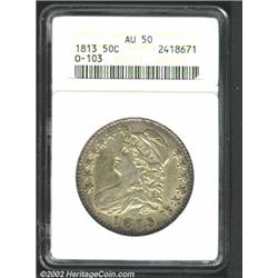 1813 50C AU50 ANACS.