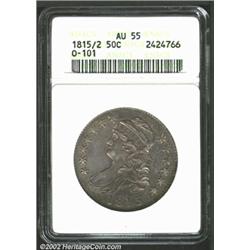 1815/2 50C AU55 ANACS.