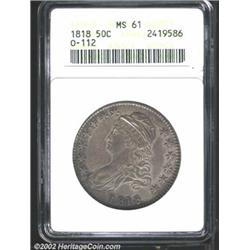 1818 50C MS61 ANACS.