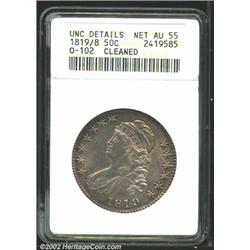 1819/8 50C Large 9--Cleaned--ANACS.
