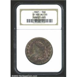 1821 50C AU58 NGC.