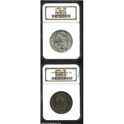 1832 50C AU58 NGC, O-115, R.