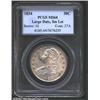 Image 1 : 1834 50C Large Date, Small Letters MS64 PCGS.