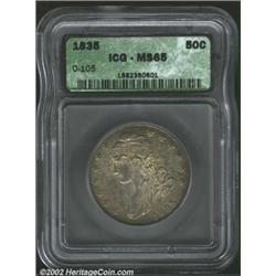 1835 50C MS65 ICG.