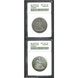 1857-O 50C--Cleaned--ANACS,