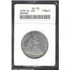 1873-CC 50C Arrows AU53 ANACS.