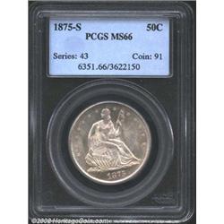 1875-S 50C MS66 PCGS.
