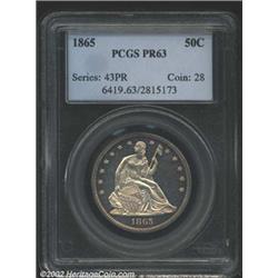 1865 50C PR63 PCGS.