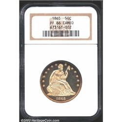 1865 50C PR66 Cameo NGC.