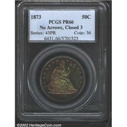 1873 50C No Arrows PR66 PCGS.