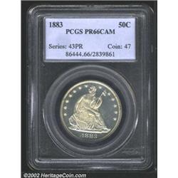 1883 50C PR66 Cameo PCGS.