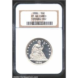 1886 50C PR66 Cameo NGC.