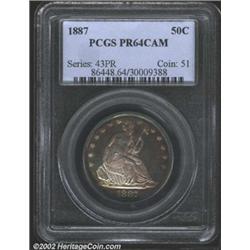 1887 50C PR64 Cameo PCGS.