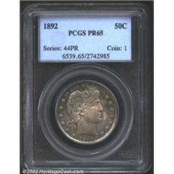 1892 50C PR65 PCGS.