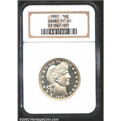 1892 50C PR65 Cameo NGC.