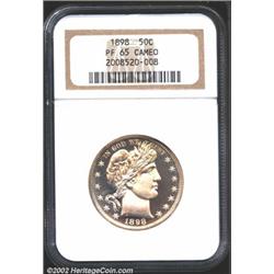 1898 50C PR65 Cameo NGC.
