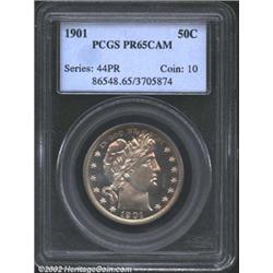 1901 50C PR65 Cameo PCGS.
