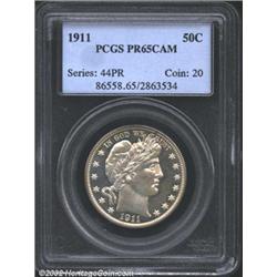1911 50C PR65 Cameo PCGS.