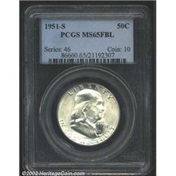 1951-S 50C MS65 Full Bell Lines PCGS.