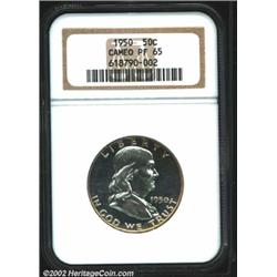 1950 50C PR65 Cameo NGC.