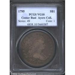 1795 S$1 Draped Bust VG10 PCGS.