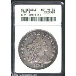 1798 S$1 Large Eagle--Graffiti--ANACS.