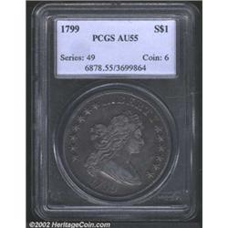 1799 S$1 AU55 PCGS.