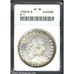 1799/8 S$1 13 Stars Reverse VF30 ANACS.