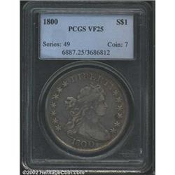 1800 S$1 VF25 PCGS.