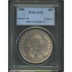 1800 S$1 AU55 PCGS.