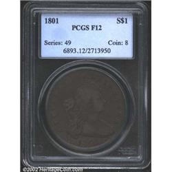 1801 S$1 Fine 12 PCGS.