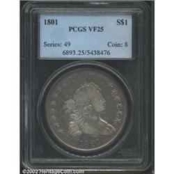 1801 S$1 VF25 PCGS.