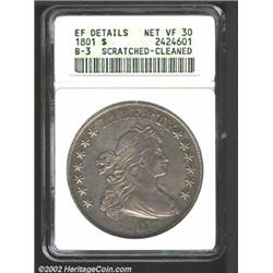 1801 S$1--Scratched, Cleaned--ANACS.