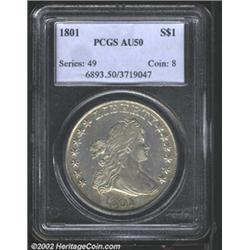 1801 S$1 AU50 PCGS.