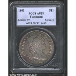 1801 S$1 AU58 PCGS.