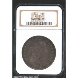 1802 S$1 Narrow Date VF35 NGC.