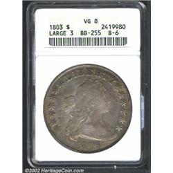 1803 S$1 Large 3 VG8 ANACS.