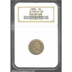 1858 P1C Indian Cent, Judd-212, Pollock-256, 263, R.