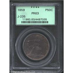 1859 P50C Half Dollar, Judd-235, Pollock-282, 284, R.