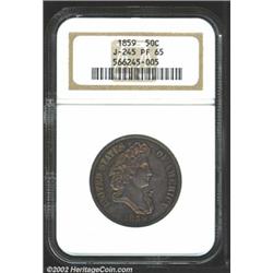 1859 P50C Half Dollar, Judd-245, Pollock-301, R.