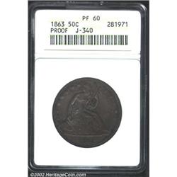1863 50C Half Dollar, Judd-340, Pollock-412, R.