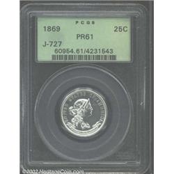 1869 25C Standard Silver Quarter Dollar, Judd-727, Pollock-808, R.