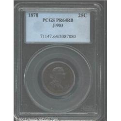 1870 25C Standard Silver Quarter Dollar, Judd-903, Pollock-1018, R.