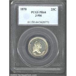 1870 25C Standard Silver Quarter Dollar, Judd-906, Pollock-994, R.